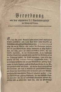 133982. Foydl, Paul – Verordnung von dem allgemeinen k.k. Appellationsgericht im Königreich Böhmen