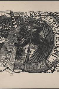 206595. Lukavský, Jaroslav – Ex libris Mary Alice Ercolini