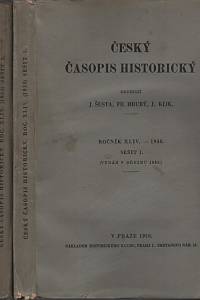 66017. Český časopis historický, Ročník XLIV, sešit 1-4 (1938)