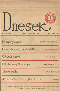 135866. Dnešek, Nezávislý týdeník, ročník II. (1947/48) (1-46)