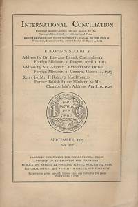 136297. International Conciliation, No. 212 (September, 1925)