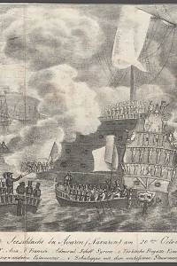 207405. Anfang der Seeschlacht bei Avarin (Navarin) am 20ten October 1827.