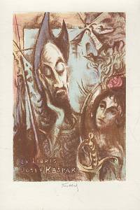 207599. Knobloch, Bohuslav – Ex libris Josef Kašpar (Don Quijote)