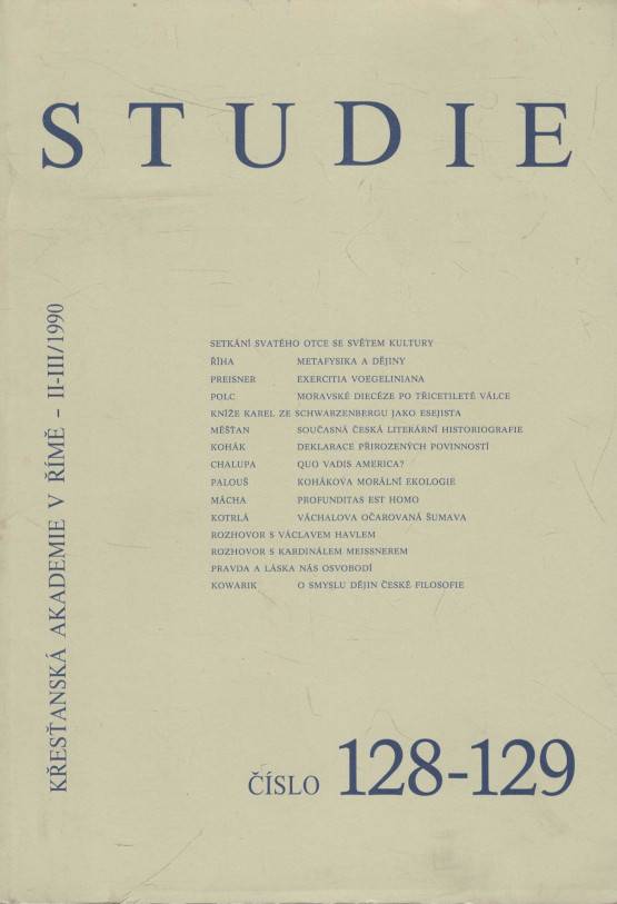 Studie, Číslo 128-129 (rok 1990, číslo 2-3)