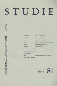138225. Studie, Číslo 81 (rok 1982, číslo 3)