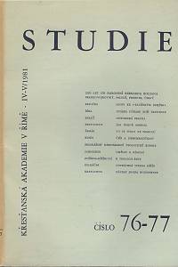 138227. Studie, Číslo 76-77 (rok 1981, číslo 4-5)