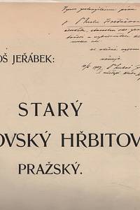 Jeřábek, Luboš – Starý židovský hřbitov pražský (podpis)