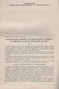 139525. Chrt, Jiří / Strnad, Jiří – Geologické poměry rumělkového ložiska v Horních Lubech západně Kraslic (podpis)