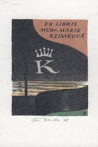 208146. Bouda, Jiří – Ex libris MUDr. Marie Klímková
