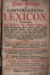 18005. Hübner, Johann – Realies Staats-Zeitungs- und Conversations-Lexikon,...