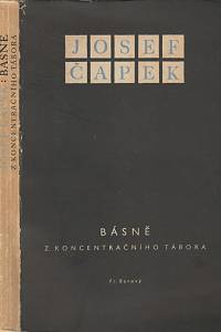 24349. Čapek, Josef – Básně z koncentračního tábora