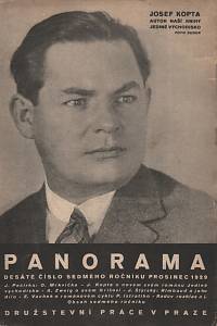 30665. Panorama, Kulturní zpravodaj, Ročník VII., číslo 10 (prosinec 1929)