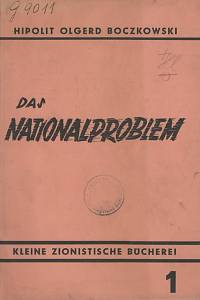 62533. Boczkowski, Hipolyt Olgerd – Grundlagen des Nationalproblems, Einführung in die Natiologie