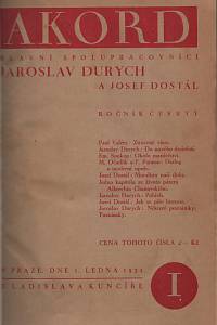 20762. Akord, Ročník IV. (1931)