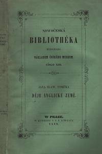 67893. Tomíček, Jan Slavomír – Jana Slawomíra Tomíčka Děje anglické země