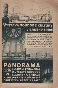 141485. Panorama, Kulturní zpravodaj, Ročník VI., číslo 1-2 (červen 1928)