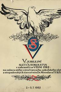 141659. V. - jubilejní slet československého sokolstva v zahraničí 2.-5. července 1982 ve Vídni