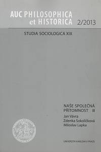 140982. Studia sociologica XIX. - Naše společná přítomnost II.