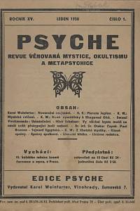 142045. Psyché, Revue věnovaná mystice, okultismu a metapsychice, Ročník XV., číslo 1-10 (1938)
