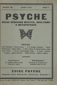 142357. Psyché, Revue věnovaná mystice, okultismu a metapsychice, Ročník XIII., číslo 1-10 (1936)
