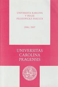 142181. Univerzita Karlova v Praze. Filozofická fakulta - Seznam přednášek 2006-2007