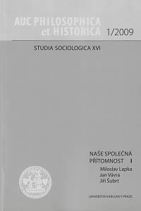 142593. Studia sociologica XVI. - Naše společná přítomnost I.
