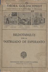 31928. Goldschmidt, Thora / Dietterle, Joh. – Bildotabuloj por la instruado de esperanto, 36 bildoj kun klariganta teksto, ekzercoj, ekzemploj kaj gravaj aldonoj (fundamenta gramatiko kaj ekzercaro de Dro Zamenhof, monsistemaj tabeloj kaj esperantaj dokumentoj