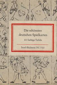 142780. Rosenfeld, Hellmut / Kohlmann, Erwin – Die schönsten deutschen Spielkarten