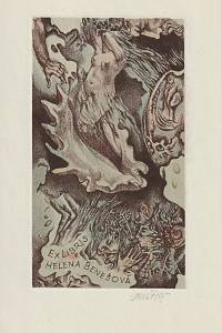 208796. Krátký, Bohumil – Ex Libris Helena Benešová