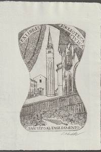 208879. Vlodek, Ladislav – Ex libris Biblioteca civica San Vito Al Tagliamento