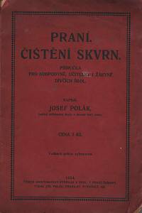 143418. Polák, Josef – Praní. Čištění skvr.