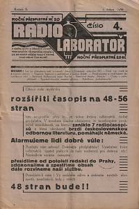 143061. Radiolaboratoř, Ročník X., číslo 4 (1. dubna 1936)