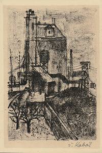 209634. Kabát, Václav – litografie s podtiskem