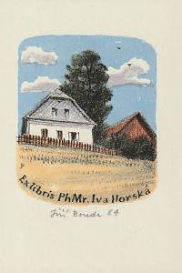 209328. Bouda, Jiří – Exlibris PhMr. Iva Horská