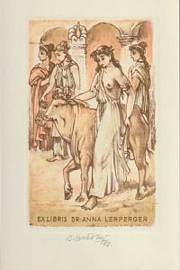 209743. Krátký, Bohumil – Ex libris Dr. Anna Lerperger