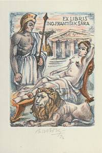 209746. Krátký, Bohumil – Ex libris Ing. František Šára
