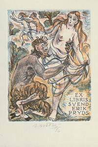 209747. Krátký, Bohumil – Ex libris Svend Erik Pryds