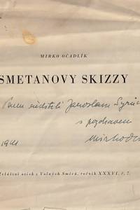 145682. Očadlík, Mirko – Smetanovy skizzy (podpis)