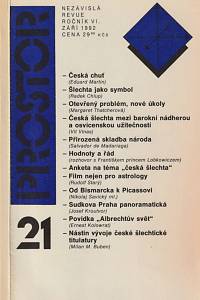 145731. Prostor, Nezávislá revue, nezávislý časopis, Ročník VI., číslo 21 (září 1992)
