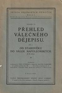 145879. Otruba, Emil / Carmine, Alois – Přehled válečného dějepisu I. - Od starověký do válek napolenských