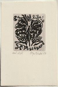 210073. Čechová, Olga – Štěstěna, Ex libris H. Fogedgard
