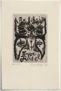 210087. Čechová, Olga – Motýl, Ex libris Inge Rödel
