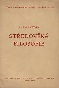 146521. Sviták, Ivan – Středověká filosofie