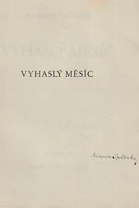 Spálenka, Antonín – Vyhaslý měsíc (podpis)