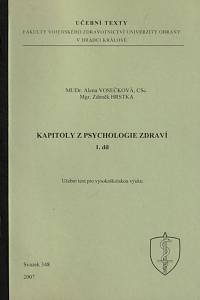 146699. Vosečková, Alena / Hrstka, Zdeněk – Kapitoly z psychologie zdraví, Učební text pro vysokoškolskou výuku I.