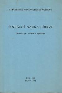 59884. Rýpar, František – Sociální nauka církve, Instrukce pro studium a vyučování