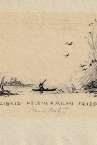 204453. Stretti, Mario – Exlibris Helena a Milan Friedlovi