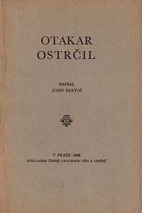 36177. Bartoš, Josef – Otakar Ostrčil