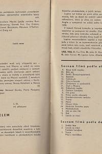 Oliva, Ljubomír / Urgošíková, Blažena / Frída, Myrtil / Merhaut, Václav / Brož, Jaroslav / Čáslavský, Karel – Ponrepo, kino filmotéky Čs. filmového ústavu, program leden 1977