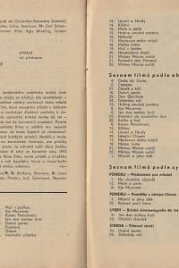 Oliva, Ljubomír / Urgošíková, Blažena / Frída, Myrtil / Merhaut, Václav / Brož Jaroslav / Tabery, Karel / Čáslavský, Karel – Ponrepo, kino filmotéky Čs. filmového ústavu, program listopad 1976